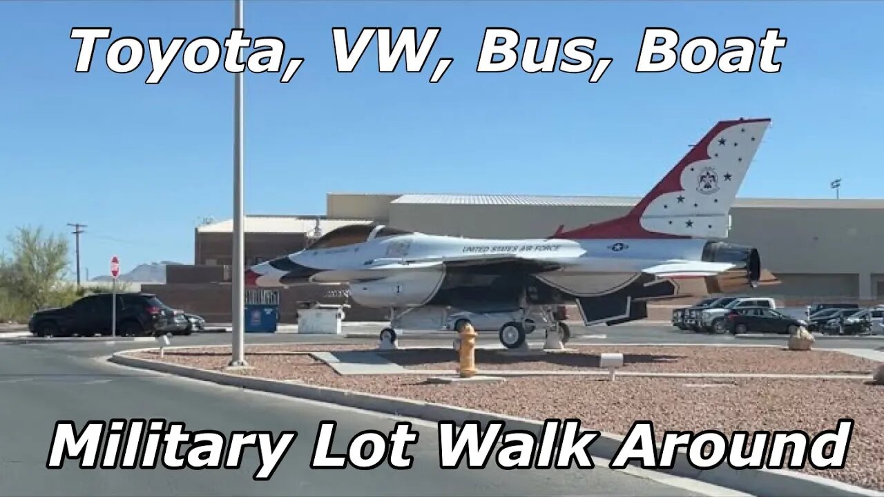 Military Lot Walk Around, RV, Boats, Toyota Truck