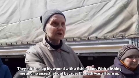 Pensioners in Mariupol say they were deliberately shot by a Ukrainian sniper