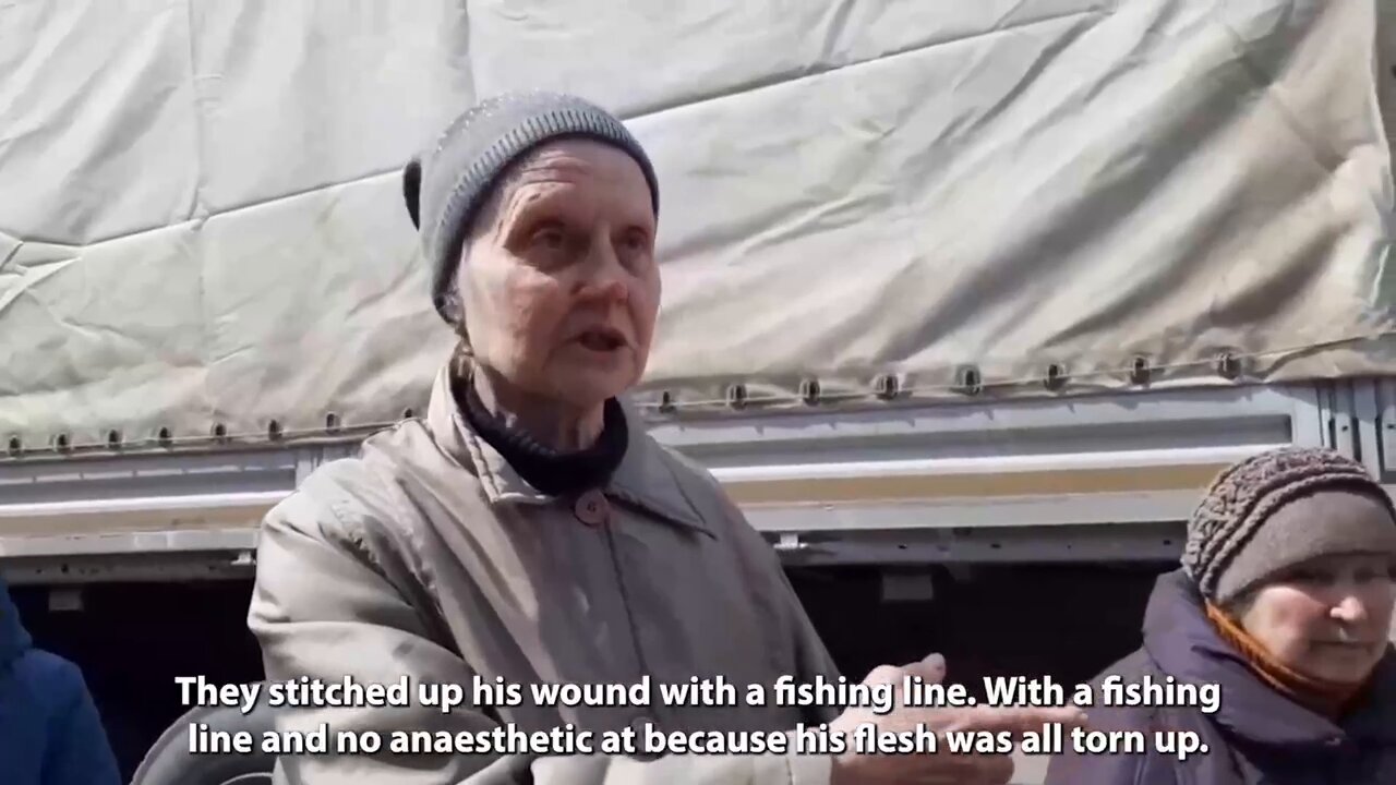 Pensioners in Mariupol say they were deliberately shot by a Ukrainian sniper