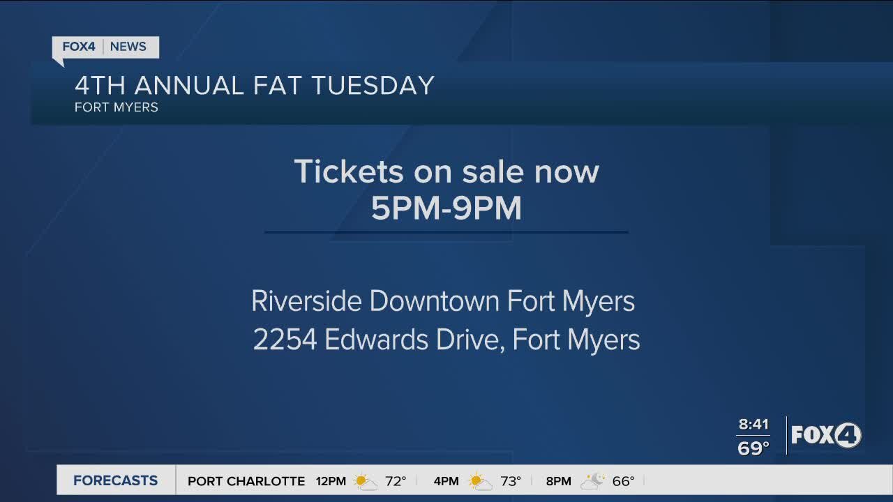 Downtown Fort Myers Fat Tuesday celebration