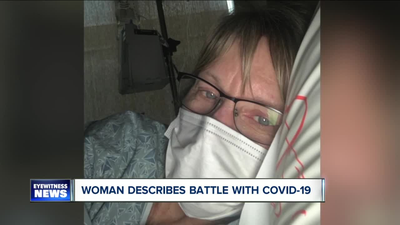 Woman describes her battle with COVID-19