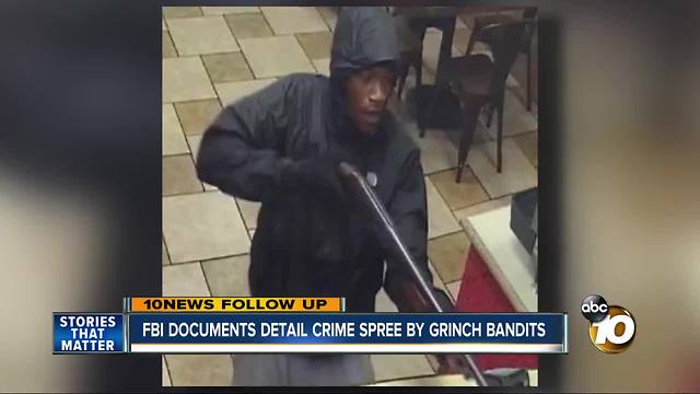 FBI documents detail crime spree by grinch bandits