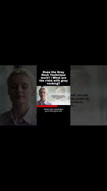 Does the Gray Rock Technique work? | What are the risks with gray rocking?