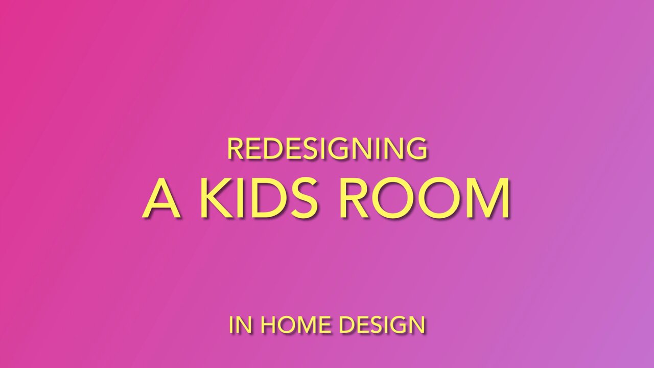 Redesigning a kids room in the home design app