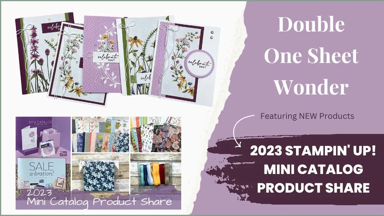 2023 Stampin' Up! NEW Products Spotlight | Double One Sheet Wonder