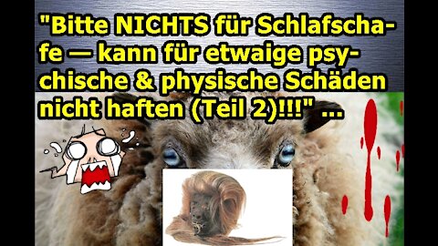 „Bitte NICHTS für Schlafschafe — kann für etwaige psychische & physische Schäden nicht haften(2)!!!“