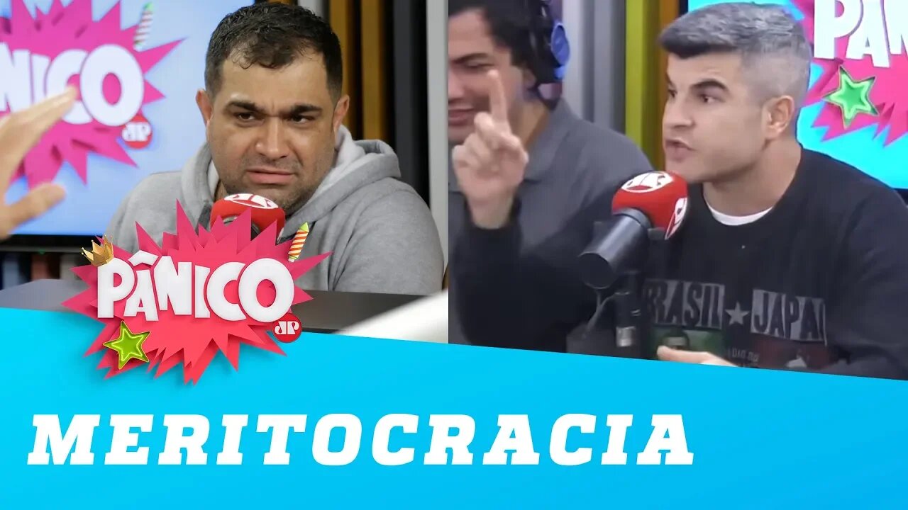 TRETA! Evandro Santo e Guga Noblat discutem sobre MERITOCRACIA