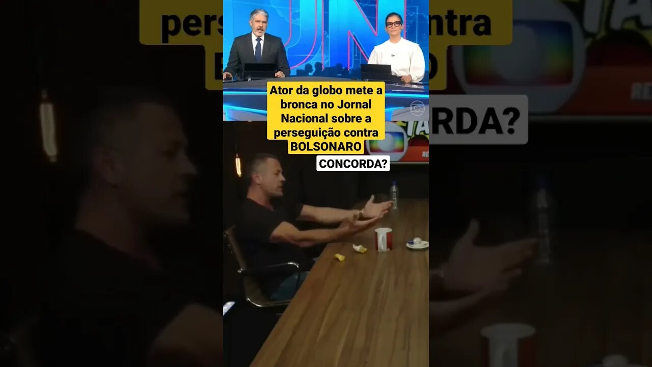 Malvino Salvador Mete a Bronca no Jornal Nacional #shorts #globo