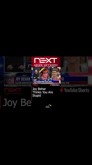 Joy Behar Thinks You Are Stupid #shorts