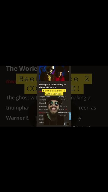 Beetlejuice 2 CONFIRMED! #shorts