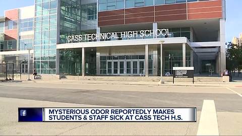 Students released early from Detroit's Cass Tech High due to strong odor