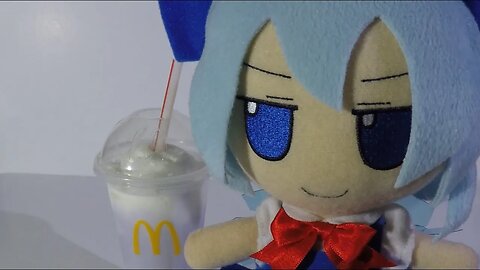 Cirno tries McDonalds Grimace birthday shake