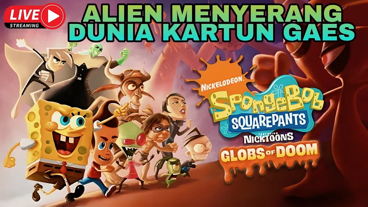 Spongebob dan kartun lain bersatu membasmi alien jahat | spongebob Squarepant: Globs of Doom