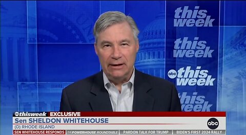 Sen Whitehouse: Americans Don't Want Biden Campaigning