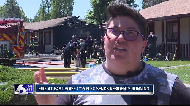 Fire in East Boise complex sends residents running for their lives