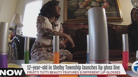 12-year-old launches lip gloss line