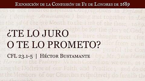 ¿Te lo juro o te lo prometo? - Héctor Bustamante