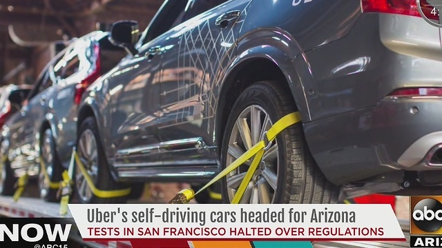 Uber moving self-driving cars to Arizona