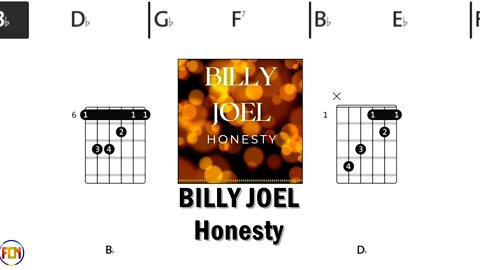 BILLY JOEL Honesty GUITAR CHORDS & LYRICS