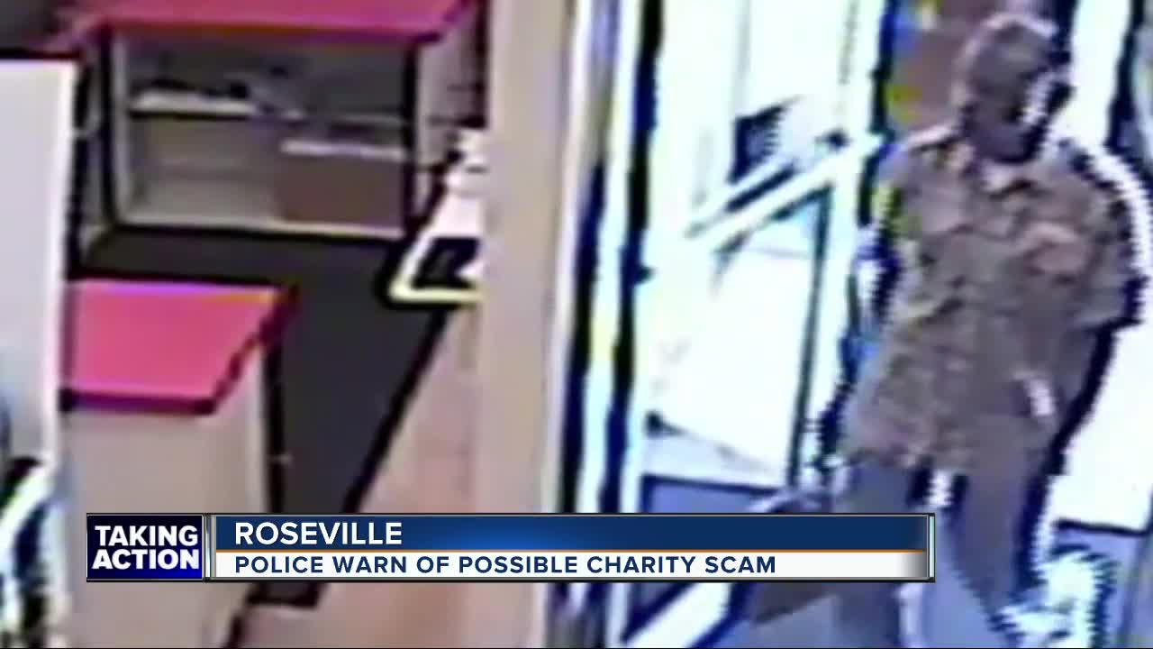 Roseville police warn of possible charity scam