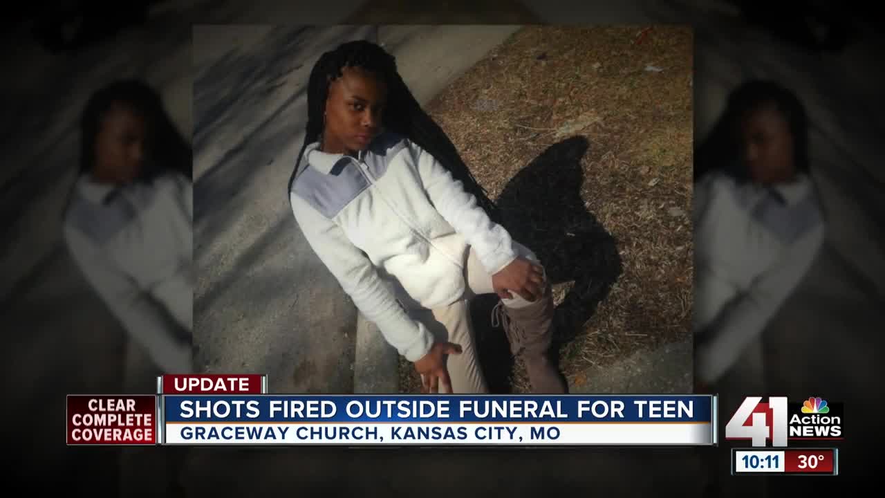 Shots fired outside funeral for slain KCMO teen Anjanique Wright