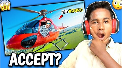 24 Hours Challenge In Helicopter...100% Real