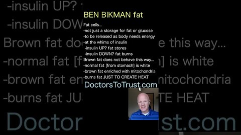 BEN BIKMAN. fat cells: get them to turn brown for weight loss