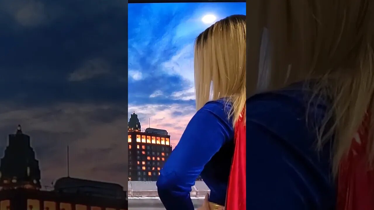 Crusader gets a visit from SuperGirl!