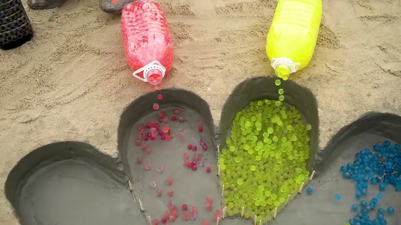 EXPERIMENT: How to make Rainbow Peacock with Orbeez Colorful, Coca Cola vs Mentos & Popular Sodas-6