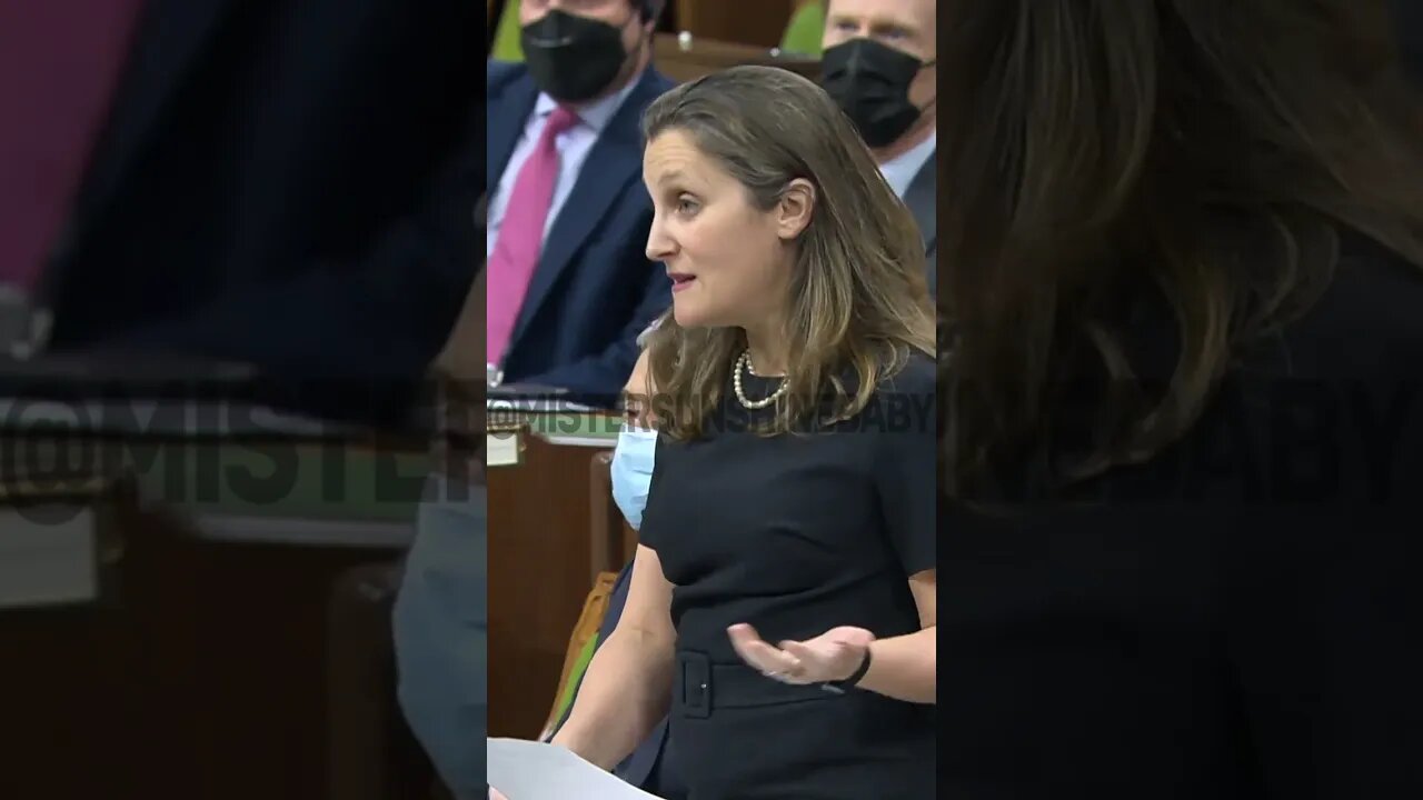 Freeland Makes Canadians Want To Puke #shorts