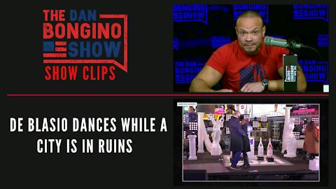 De Blasio Dances While A City Is In Ruins - Dan Bongino Show Clips