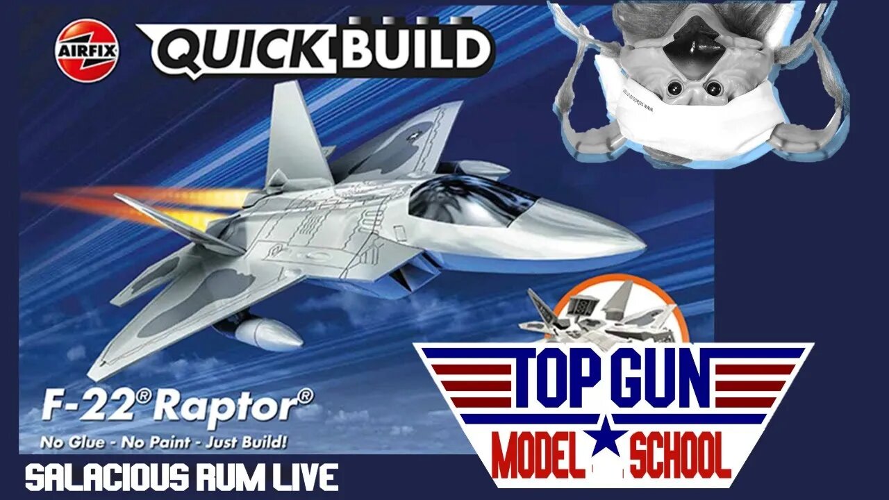 TOP GUN MODEL SCHOOL - Airfix QUICKBUILD: F22 Raptor LIVE!