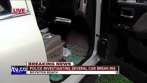 Car break-ins in Boynton Beach