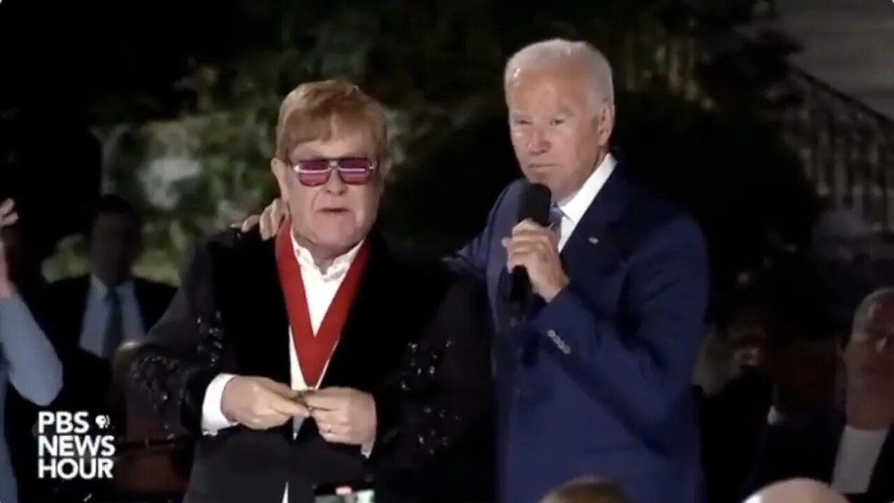 President Joe Biden blames Sir Elton John for spreading aids - #superspreader #aids #ultramaga #maga