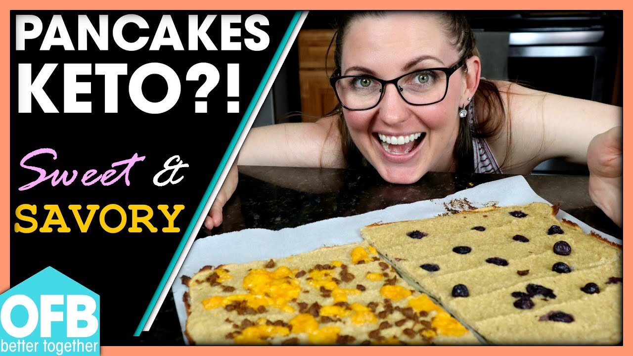 EASY KETO SHEET PANCAKES | Sweet & Savory! | Low Carb