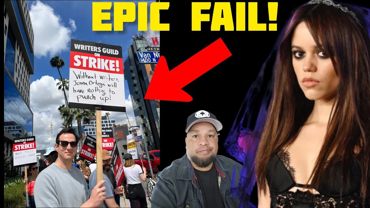 RACIST? Hollywood Writers ATTACK Netflix MEXICAN Star Jenna Ortega While On Strike!