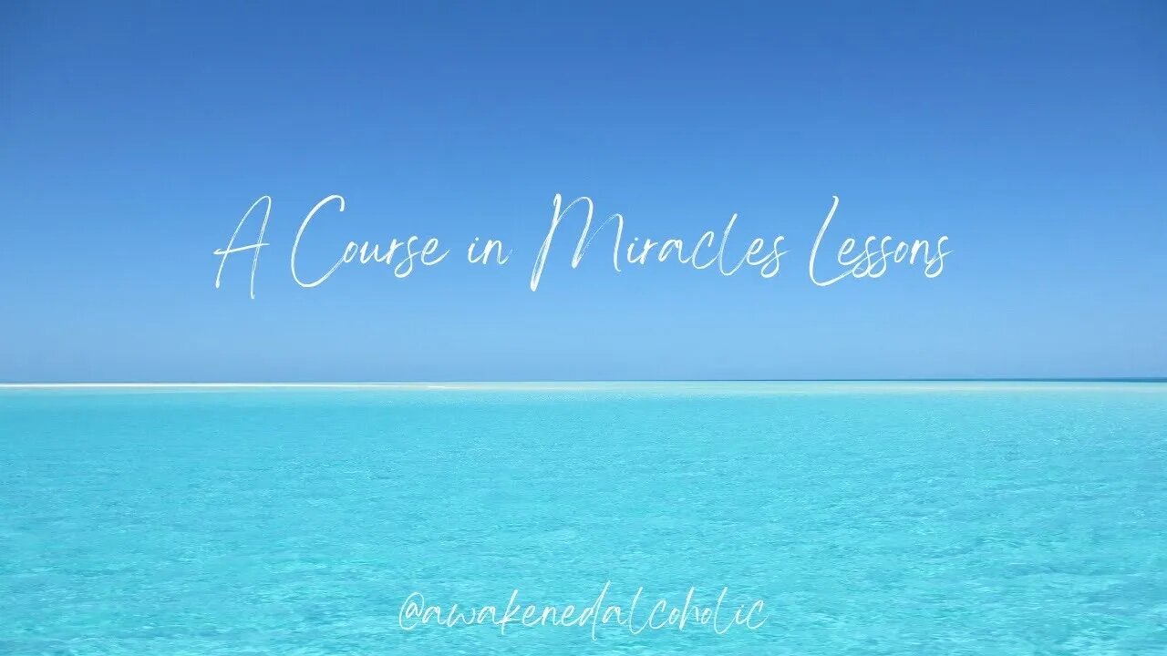 Lesson 26 A Course In Miracles