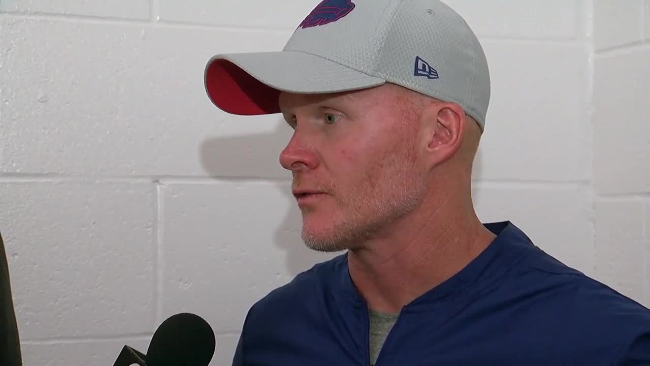 Joe Buscaglia catches up with Bills head coach Sean McDermott after loss to Bengals