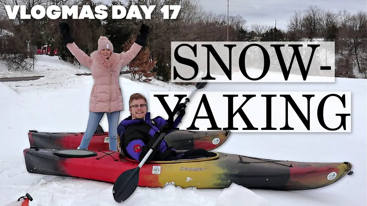 Snow Kayaking (Yes, We Don't Have Real Sleds) | Vlogmas Day 17