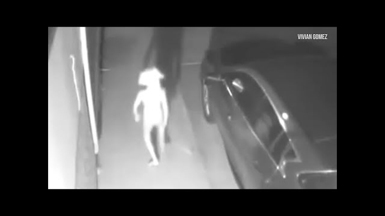 Caught on Camera: Mysterious late night visitor... from another world?