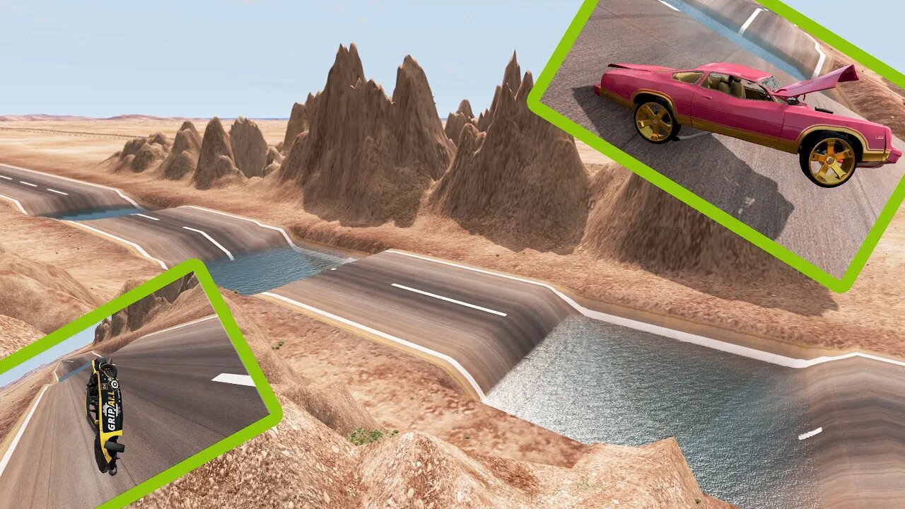 TruckFails | Cars jumping the Bridger and 3 Pit At the Airport | BeamNG.Drive |TrucksFails