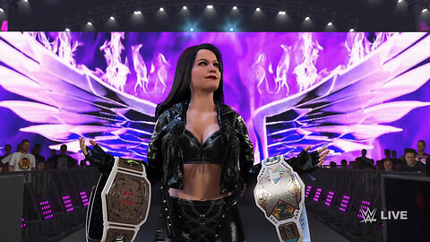 Rayne Mercer Entrance & Victory (Normal & Title motion) - WWE 2K24 Game Clip