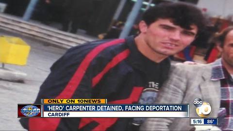 Hero carpenter detained, facing deportation