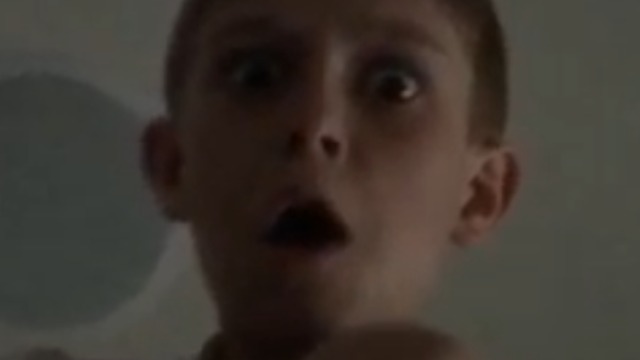 Little Boy Looks Horrified As Camera Falls In Slow Motion