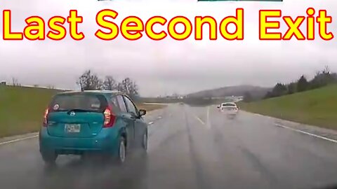 Last second decision cuts off car. — KNOXVILLE, TN | Caught On Dashcam | Close Call | Footage Show