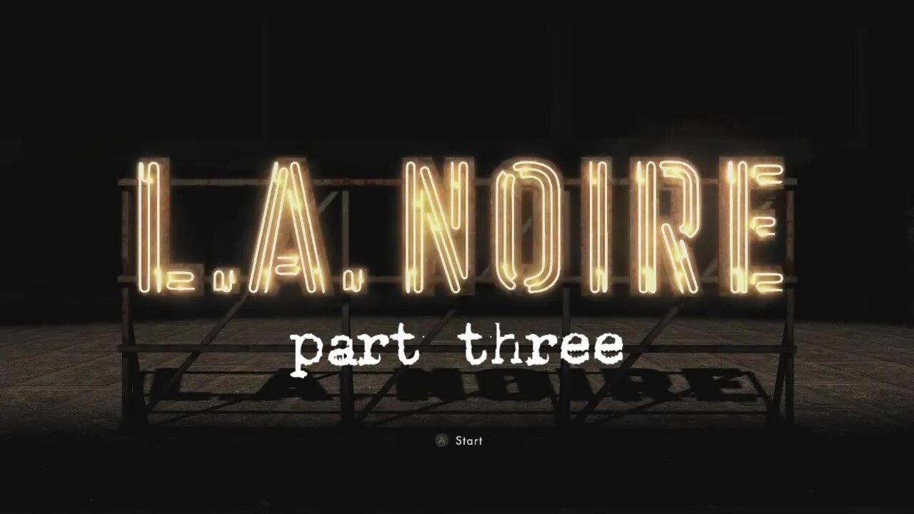 LA Noire, Part Three: The Consul's Car