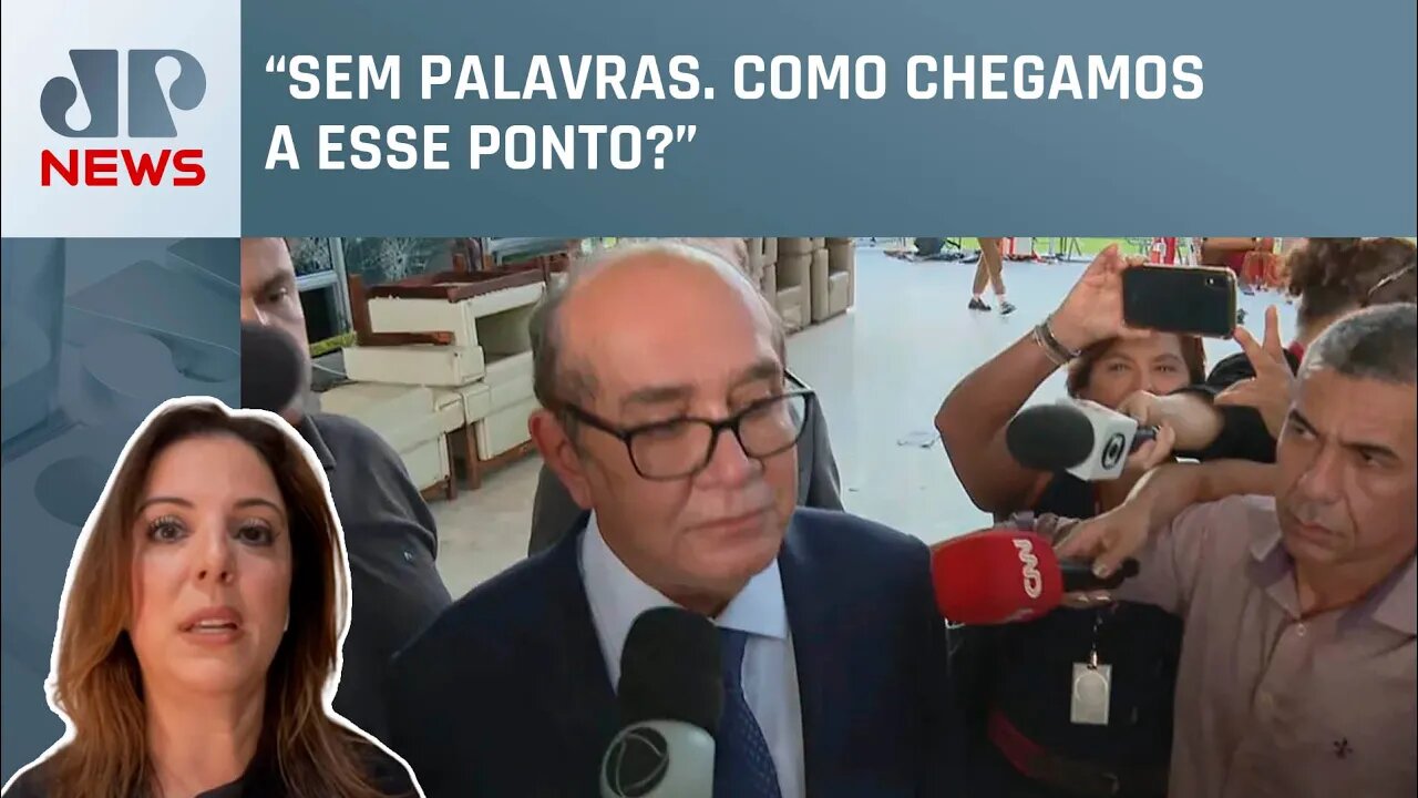 Gilmar Mendes se emociona após vistoria no STF; Elaine Keller comenta