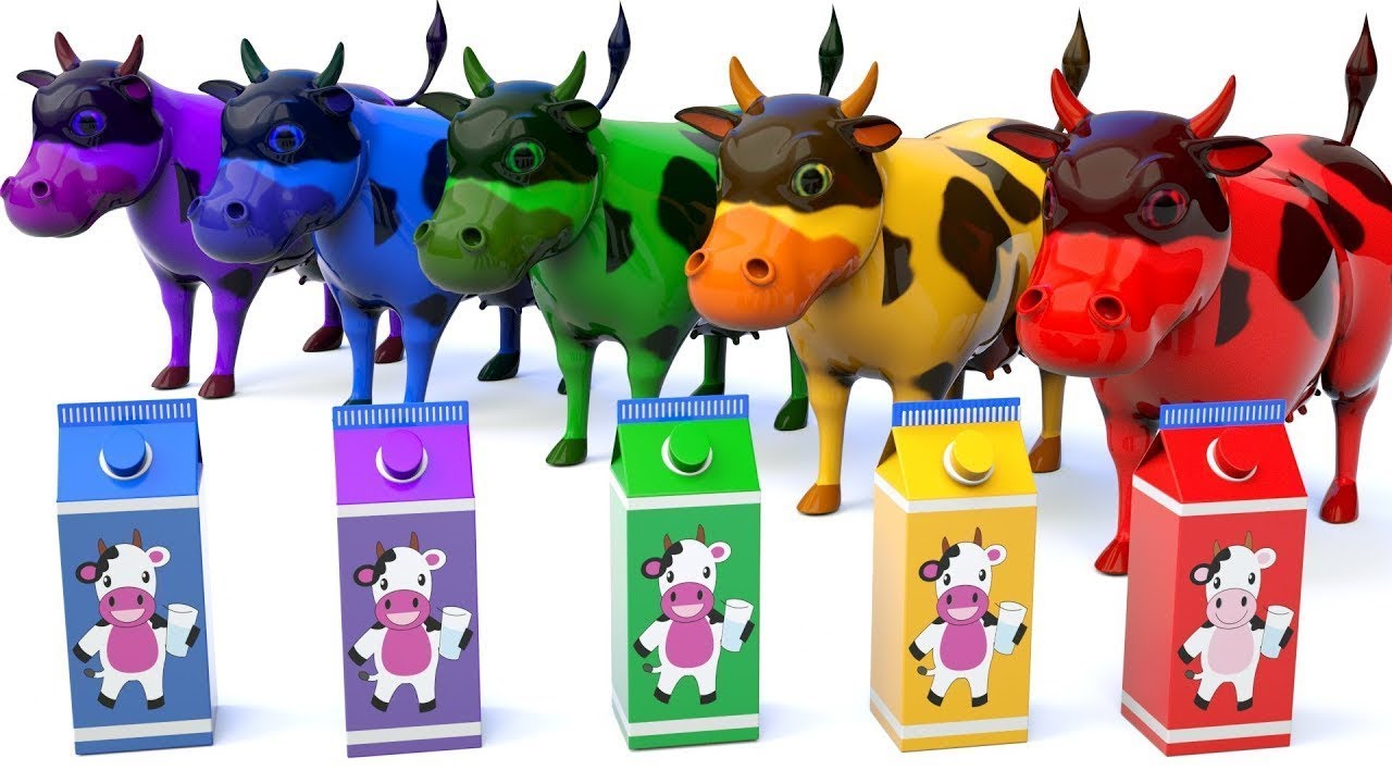 Learn Colors With Milk Cows for Kids