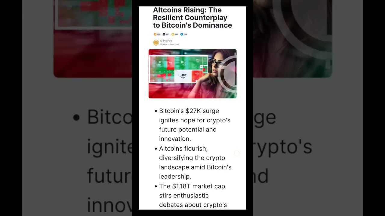 Altcoins Rising News | Altcoins Rising: The Resilient Counterplay to Bitcoin's Dominance | #shorts