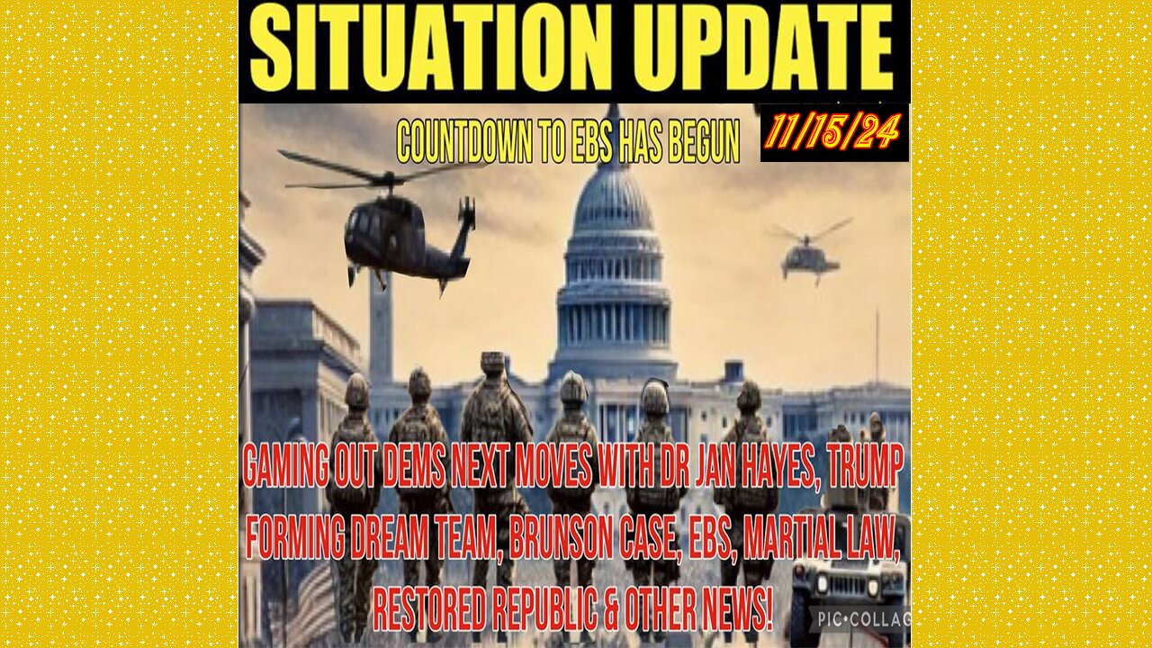 SG Anon. Juan O Savin ~ Situation Update 11/15/24 ~ Restored Republic > Judy Byington- Q+ White Hats